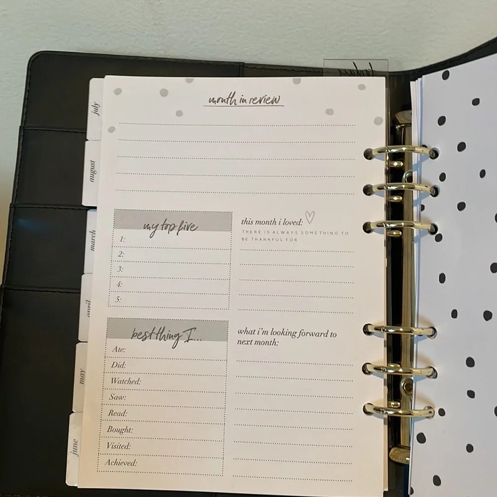 One Year Planner